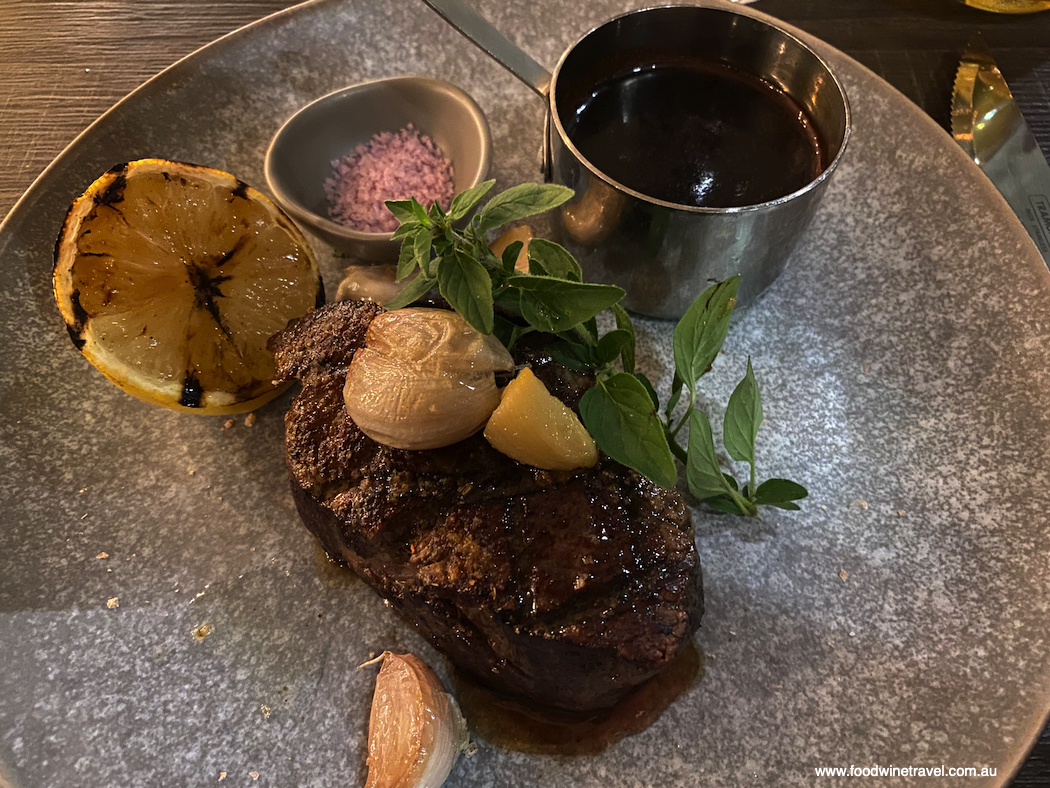 Six Acres Restaurant is one of Brisbane's best steakhouses with prized Queensland beef on the menu.