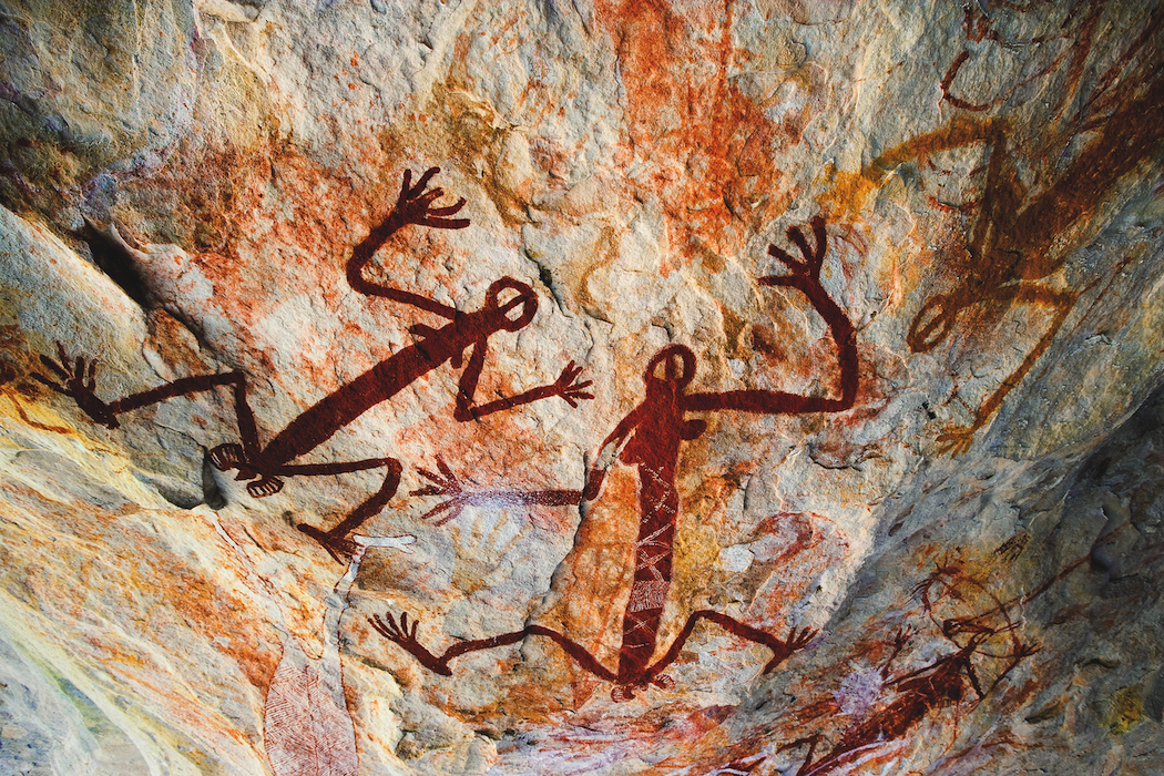 Aboriginal rock art in Kakadu National Park, Northern Territory.
