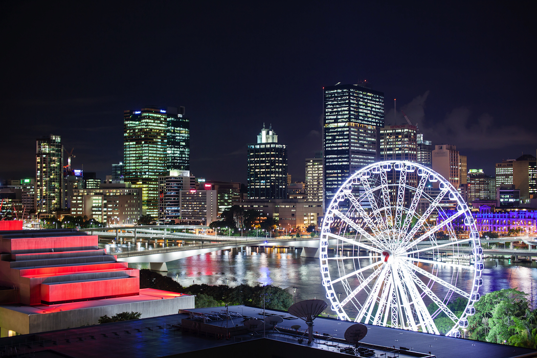 Brisbane Wheel, visible from our suite on the 7th floor.