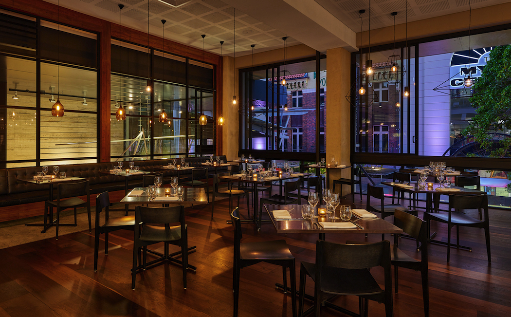 Lennons Restaurant and Bar offers an elevated bistro-style menu at night and is a light-filled space by day.