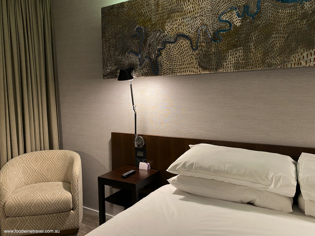 A painting of the Brisbane River graces our King River View room.
