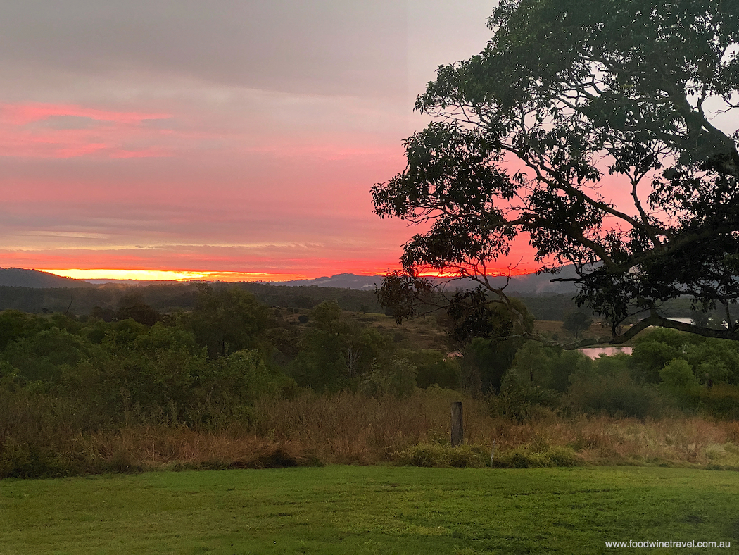 Sunset viewed from Wander At The Overflow 1895 ... wow!