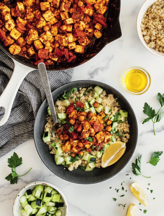 Chickpea Glow Bowl, from The Fibre Fuelled Cookbook.