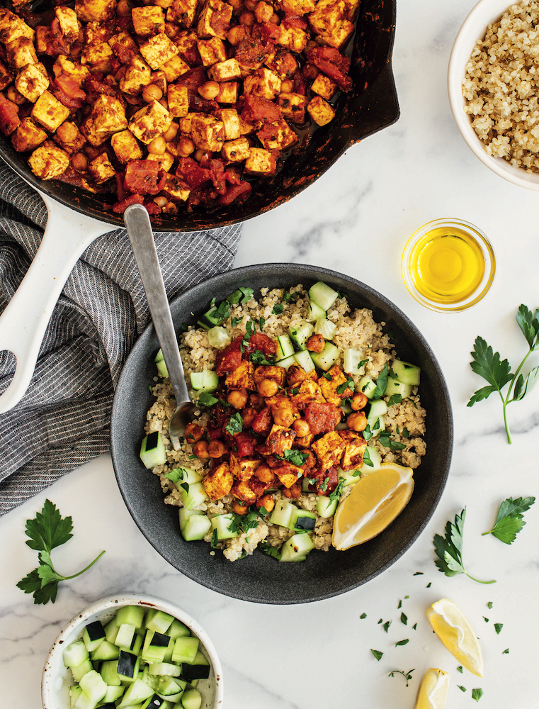 Chickpea Glow Bowl, from The Fibre Fuelled Cookbook.