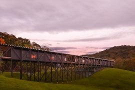 The Bridge for Creative Learning, inspired by rural Australia’s trestle flood bridges. Photo by Zan Wimberley.