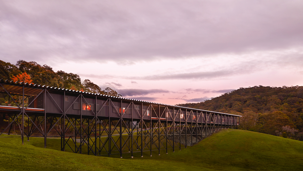 The Bridge for Creative Learning, inspired by rural Australia’s trestle flood bridges. Photo by Zan Wimberley.