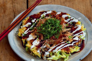 Feel free to invent your own version of this recipe for Okonomiyaki from Japanese Home Cooking.