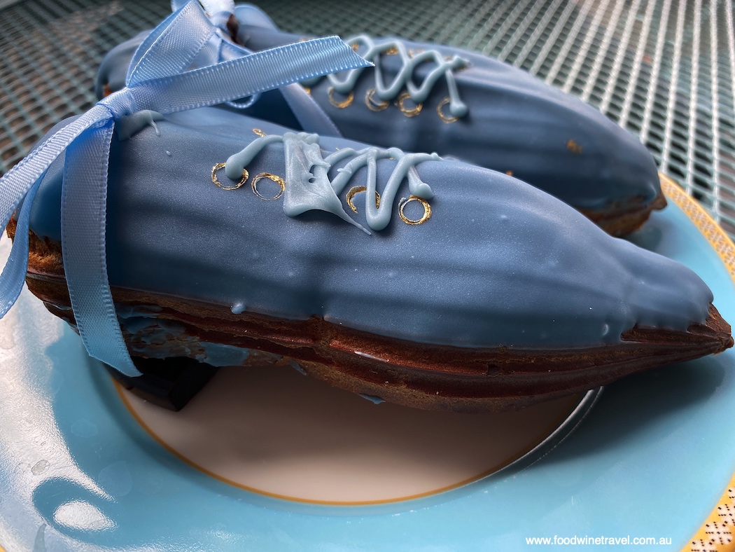 Blue suede shoes, by Bluebird Patisserie in Bendigo: fit for a King.
