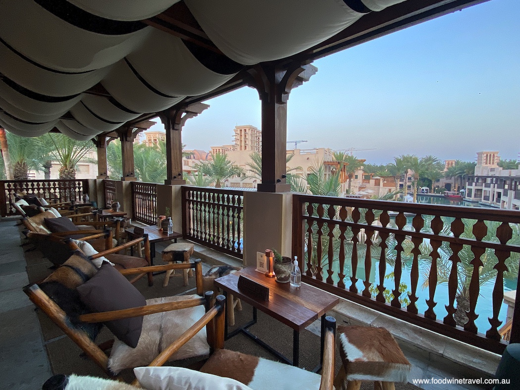 The Farm House restaurant is on an upper level of the Souk Madinat Jumeirah.