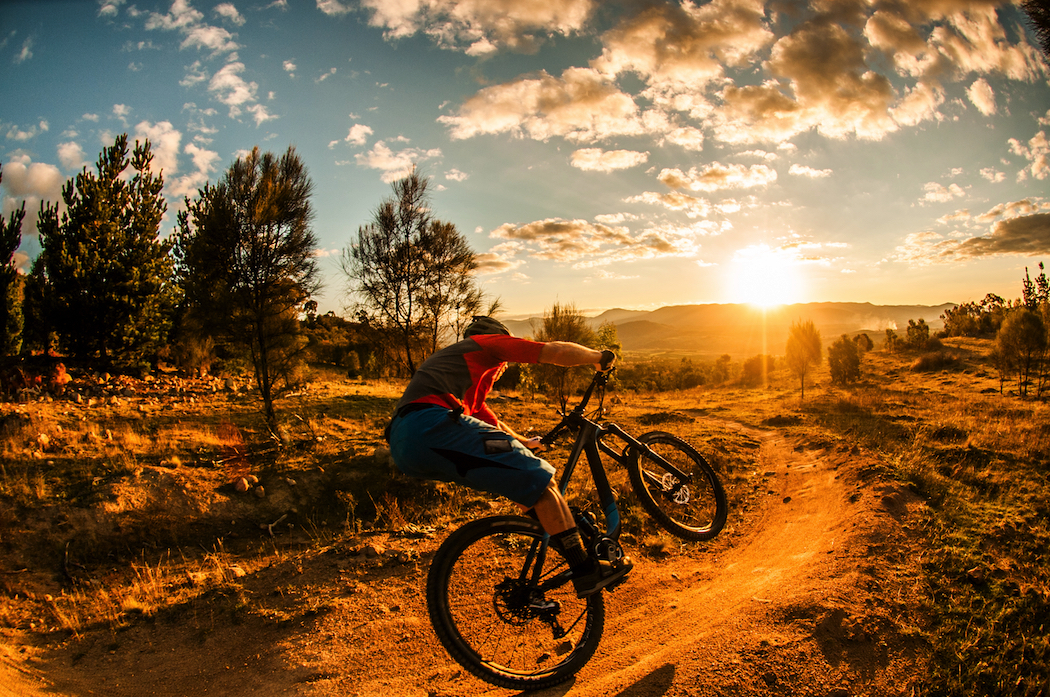 Mountain biking at Mt Stromlo. Photo by Damian Breach, courtesy of Visit Canberra.