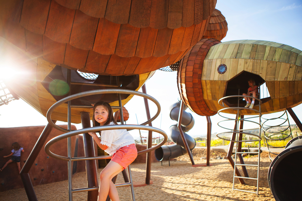 The Pod at the National Arboretum is the best kids' playground ever! Photo: Visit Canberra.