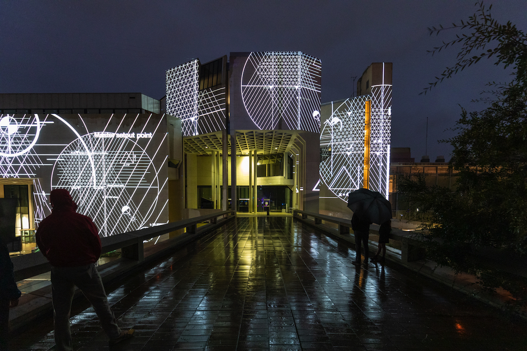 Last year's projections on the National Gallery, in celebration of the gallery's 40th birthday.