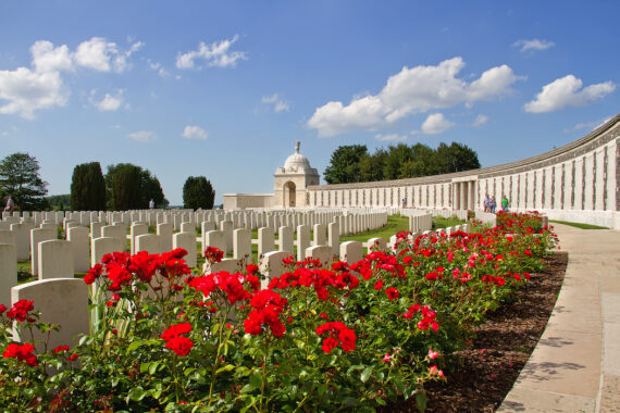 Mat McLachlan Battlefield Tours Anzac Day 2024 Tours Western Front Tyne Cot cemetery