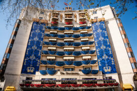 The Dorchester recreates the decorations that were used on the hotel for Queen Elizabeth II's Coronation in 1953.