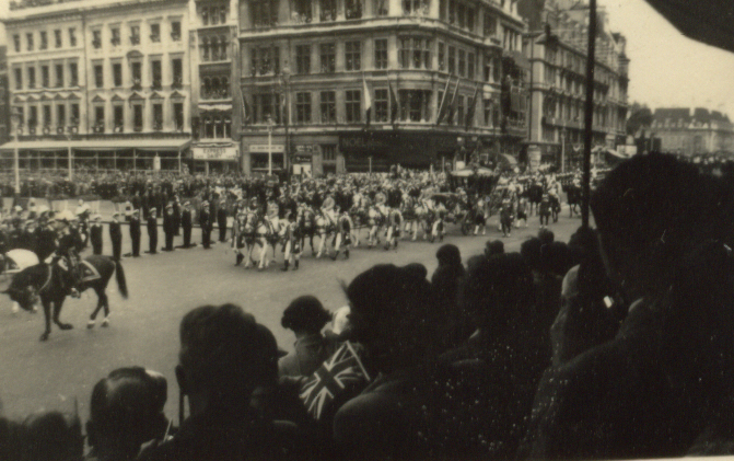 Queen Elizabeth II's Coronation procession in 1953.
