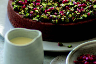 Pistachio and lime syrup cake, from In Belinda’s Kitchen: Essential Recipes.
