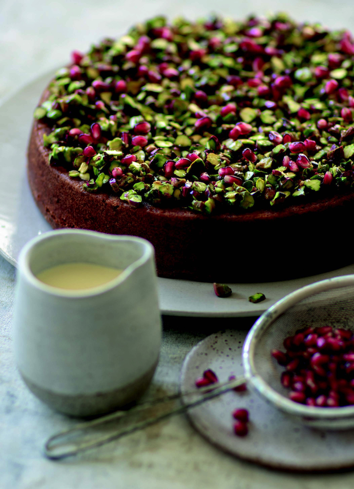 Pistachio and lime syrup cake, from In Belinda’s Kitchen: Essential Recipes.