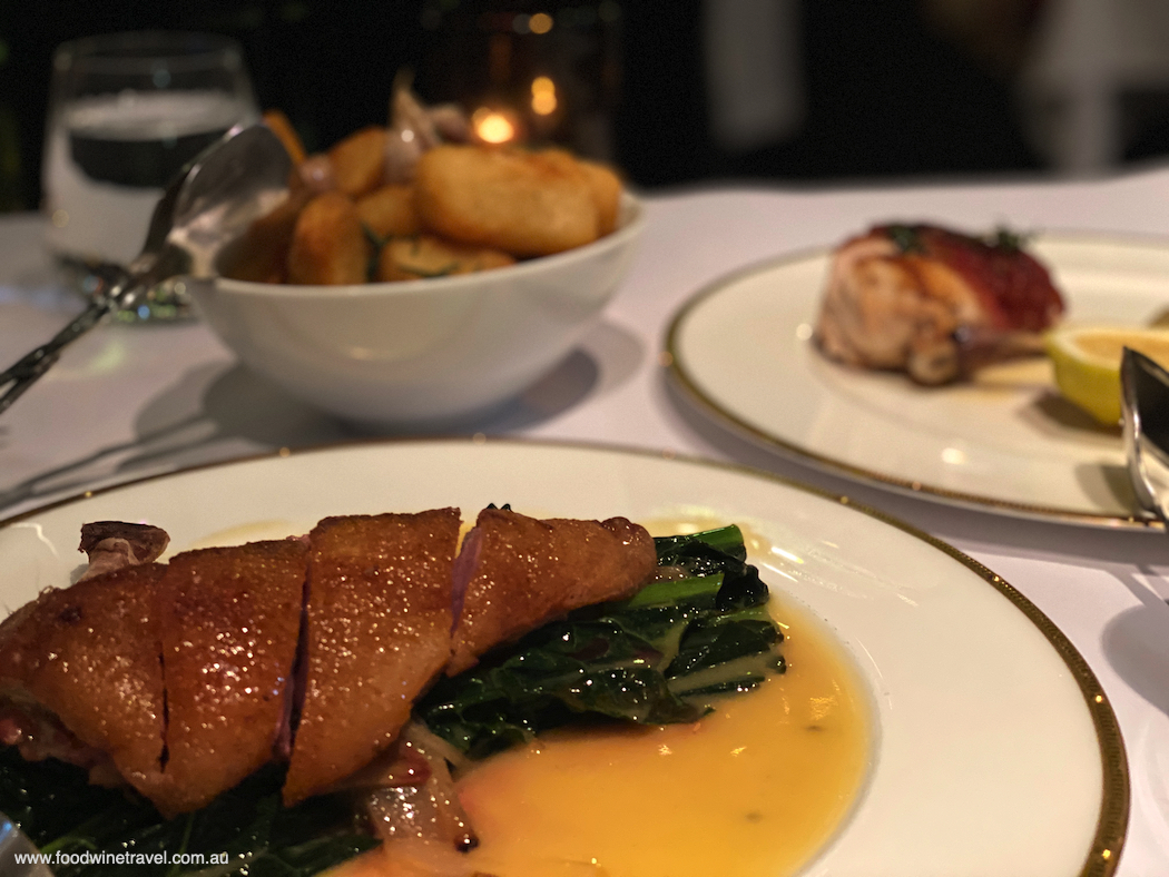 Black Range half duck with cavolo nero and citrus: delicious in its simplicity.