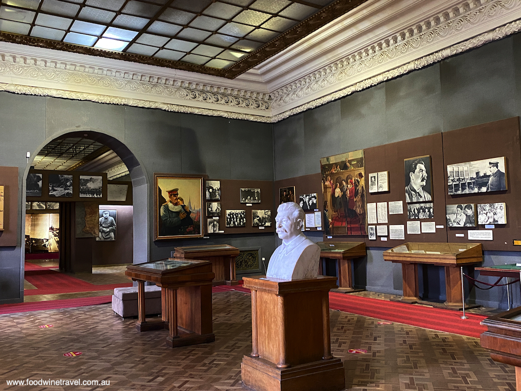 Inside the Stalin Museum in Gori, the town where he was born.
