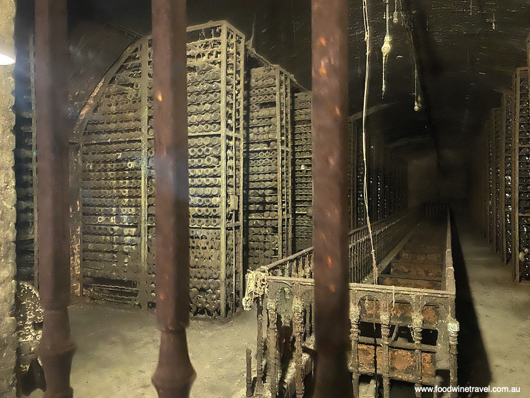 Peering through the gates to Stalin's wine cellar ... as close as we could get!