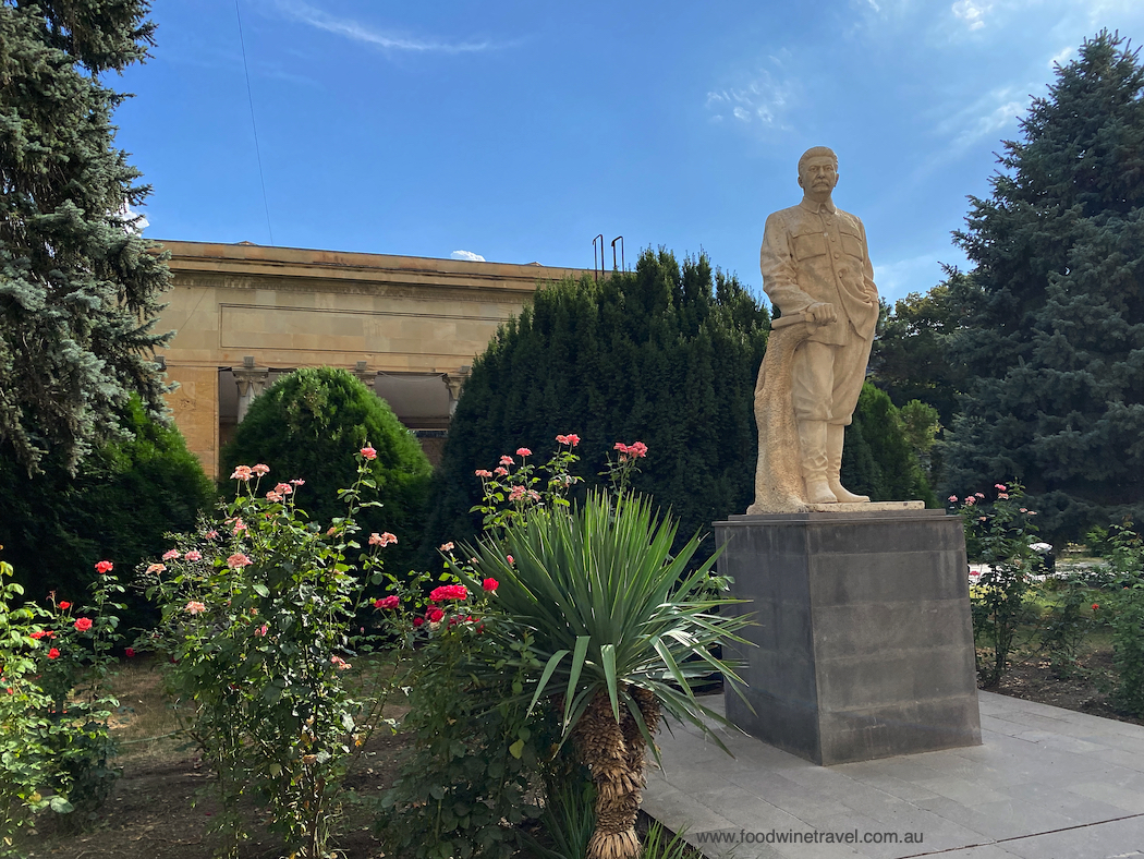 Statue of Stalin outside the museum in his birthplace, Gori, in Georgia.