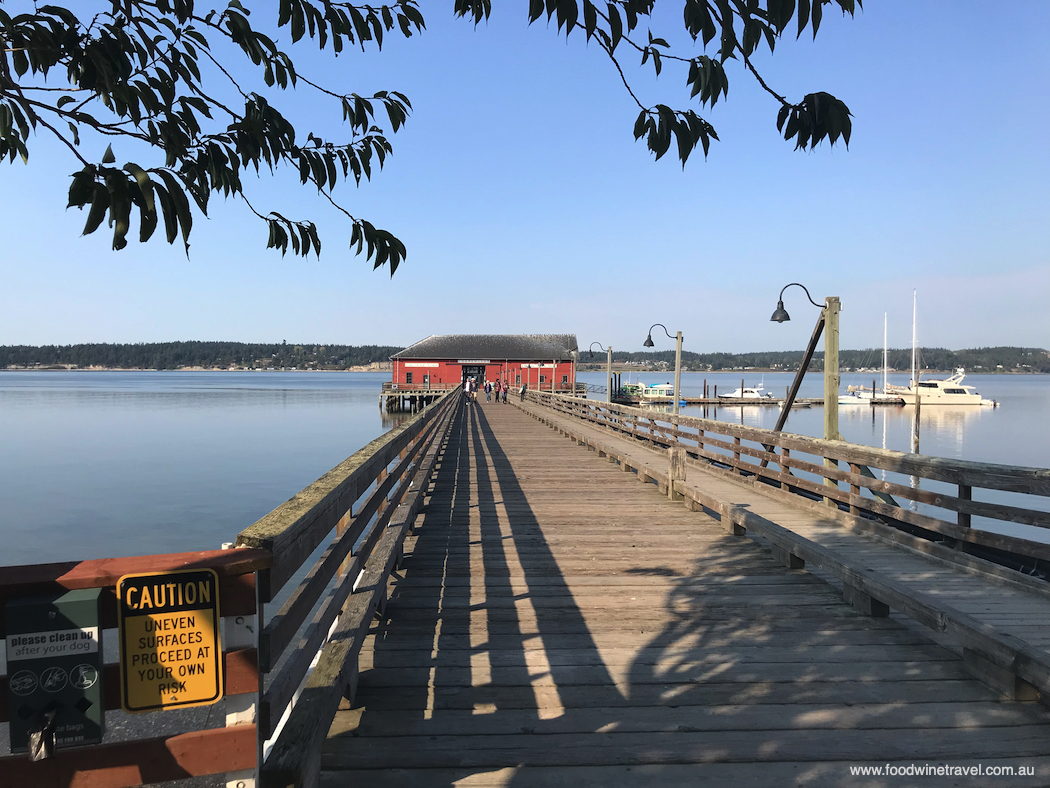 Who knows who you'll run into on the old jetty in Coupeville.