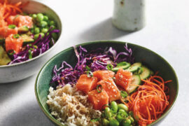 This Salmon Poke Ball is one of many delicious recipes in Low FODM