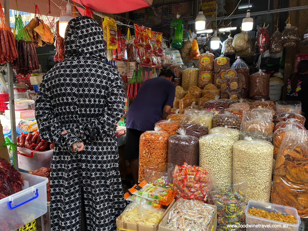 A huge assortment of nuts and dry ingredients.