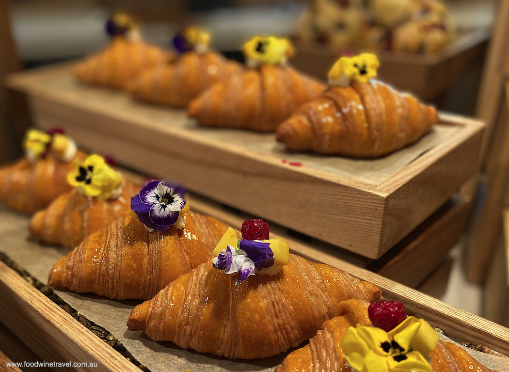 The croissants come in unexpected flavours (like mojito!)
