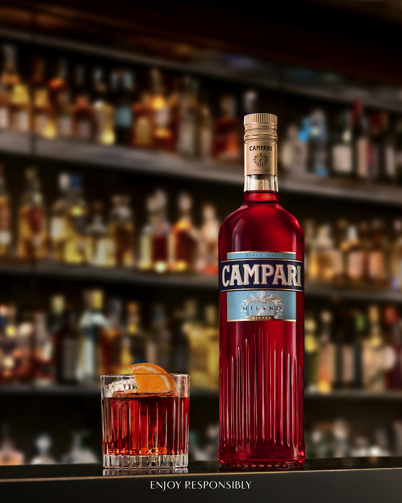 Campari and a recipe for Negroni cocktail