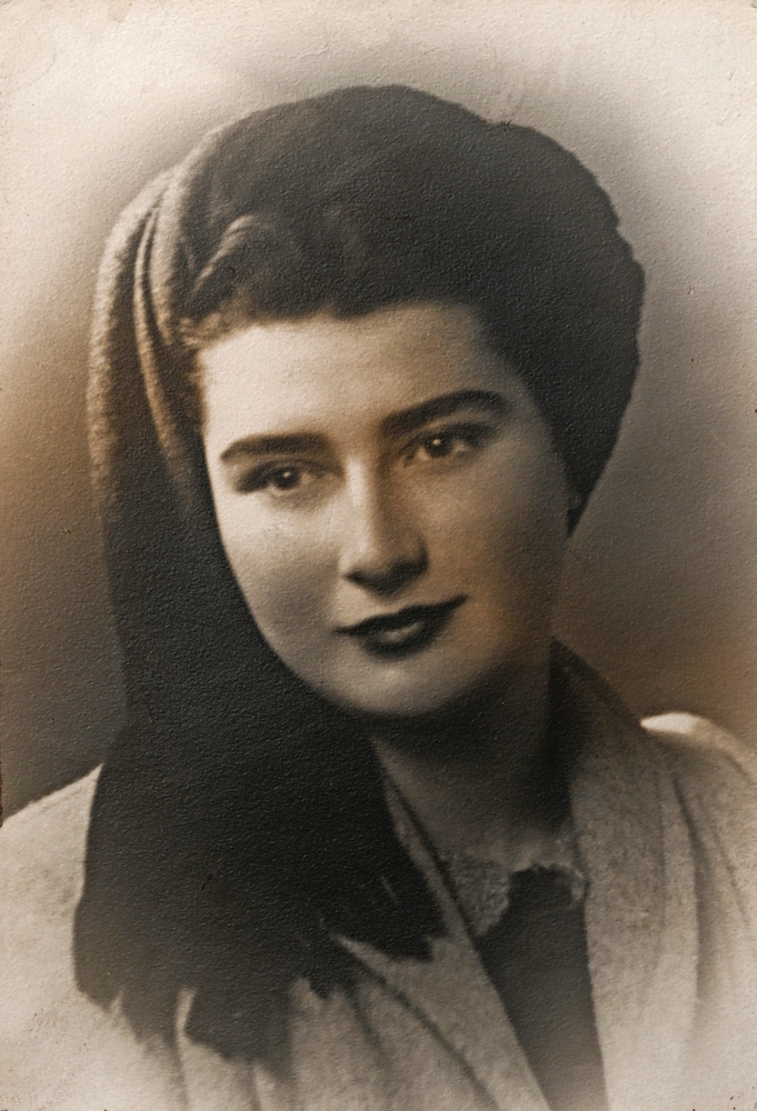 The author's mother, Livia, in 1947, a few years before she migrated to Australia.