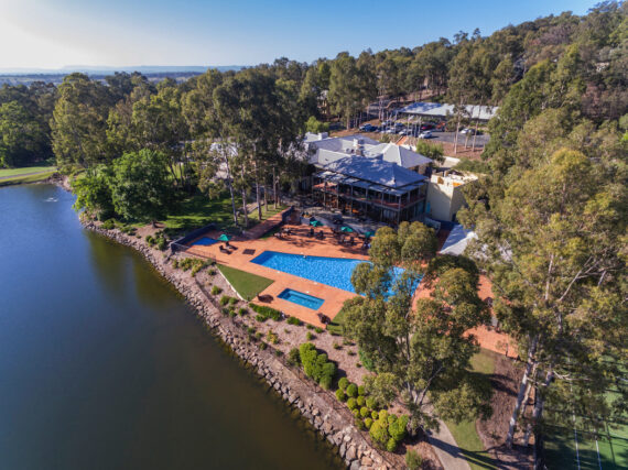 Oaks Cypress Lakes Resort at Hunter Valley Aerial view