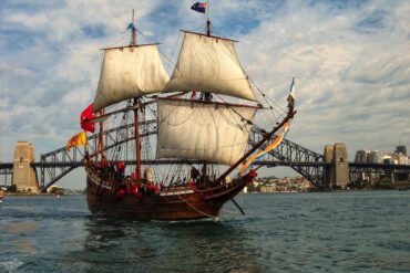 The Duyfken replicates the first recorded European ship to visit Australia.