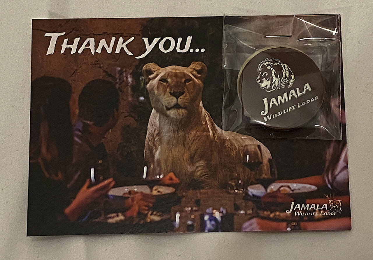 Jamala Wildlife Lodge Thank you