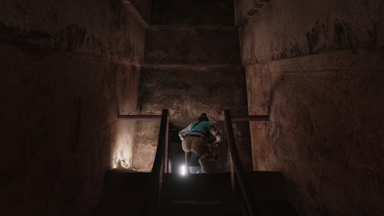 Ridiculously I know, but we ducked as we followed guide Mona into Khufu's burial chamber.