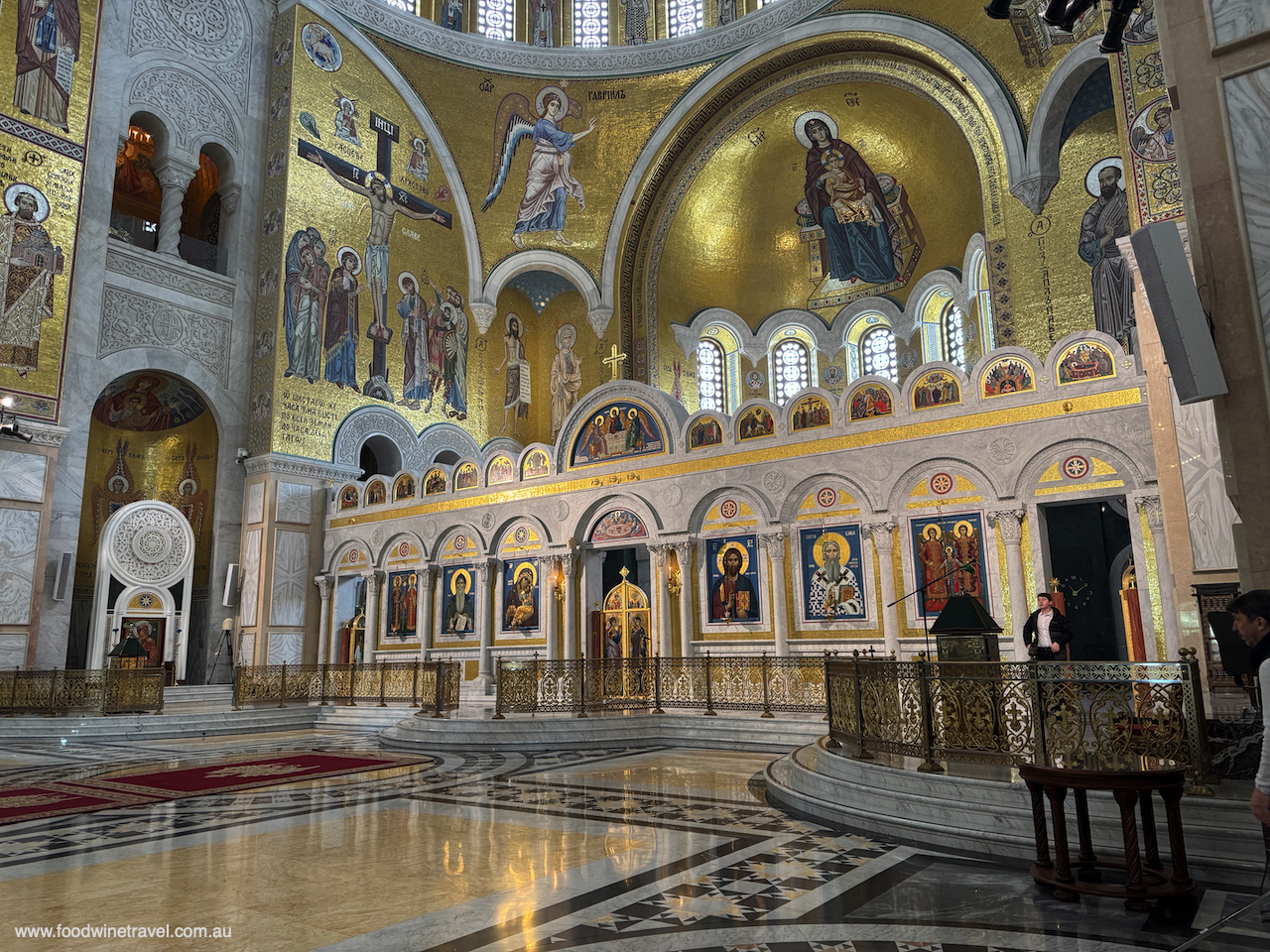 The church dedicated to Saint Sava, founder of the Serbian Orthodox Church.