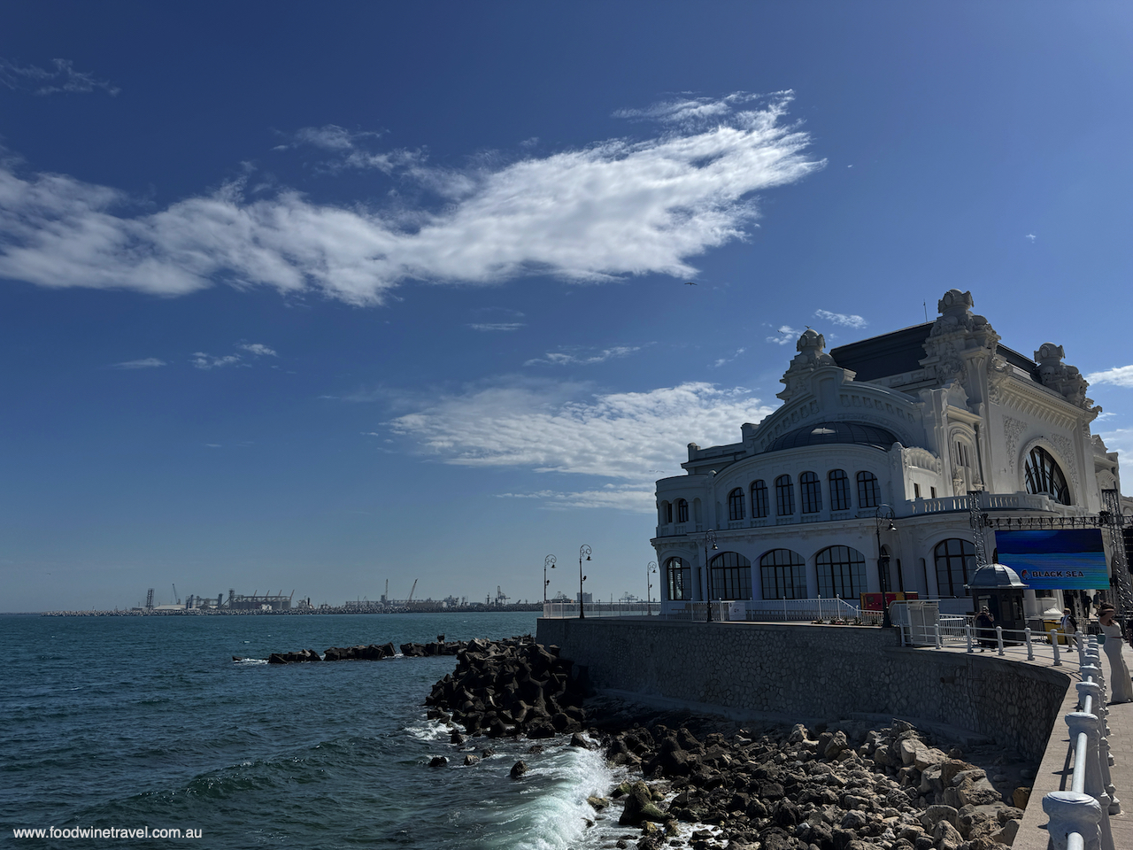 Built in the early 1900s, the Art Nouveau-style Constanta Casino overlooks the Black Sea.