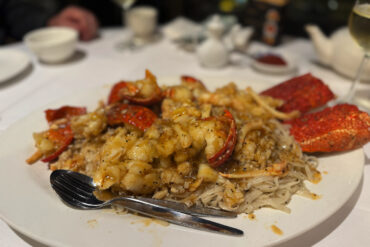 Lobster with Black Pepper, Butter and Garlic, a showstopper at House of Tong.
