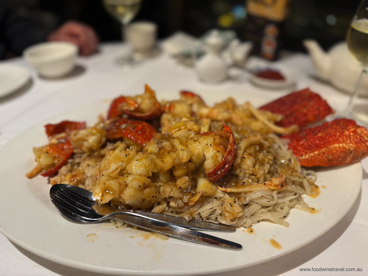 Lobster with Black Pepper, Butter and Garlic, a showstopper at House of Tong.