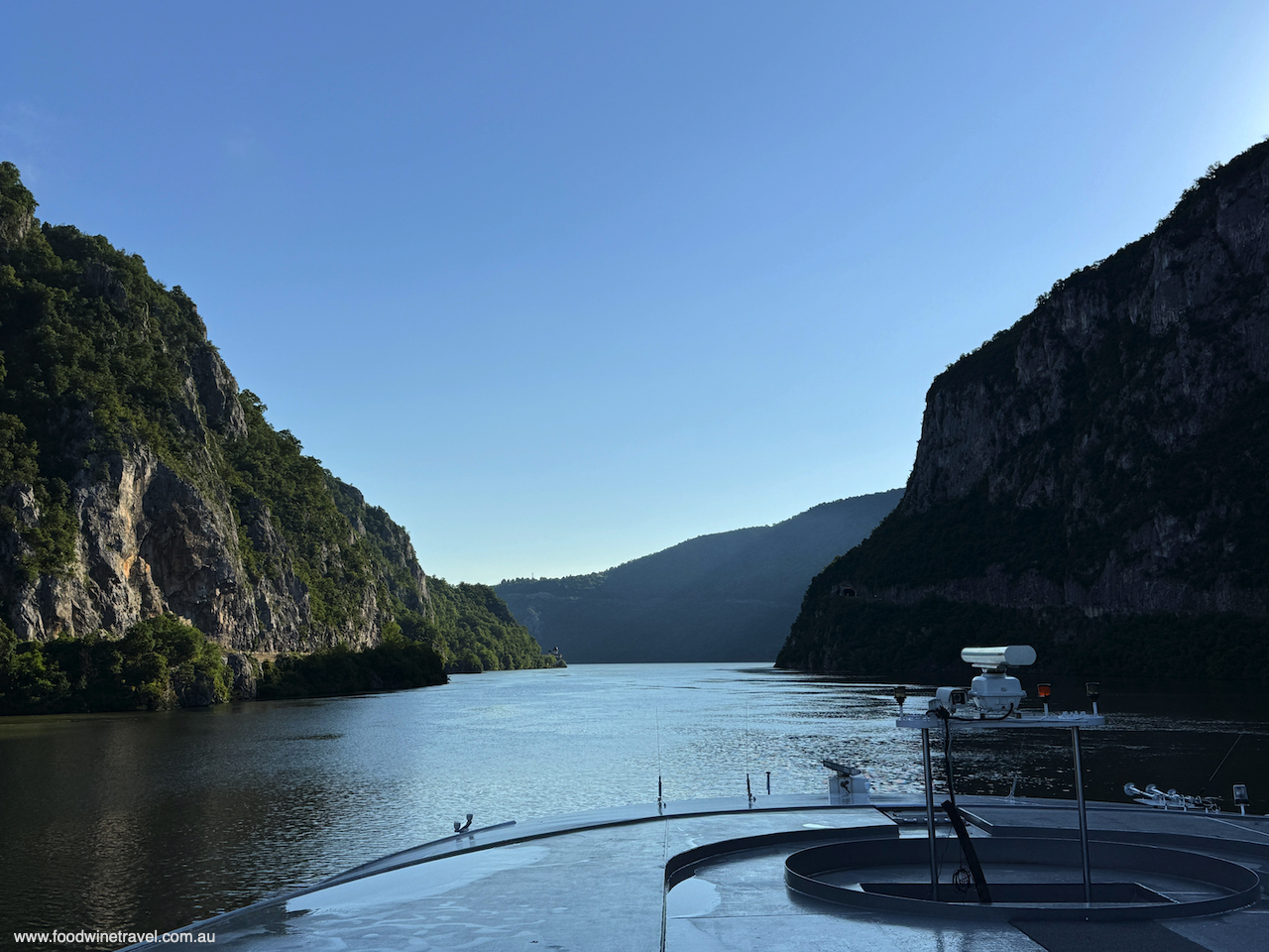 The river’s ‘Iron Gates’ and the spectacle of the canyons between the Carpathian Mountains and the Balkan Peninsula are a drawcard for cruisers.