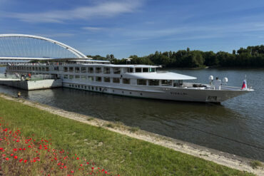 Danube River cruise ship in Bratislava