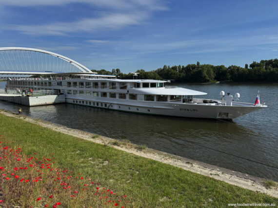 Danube River cruise ship in Bratislava