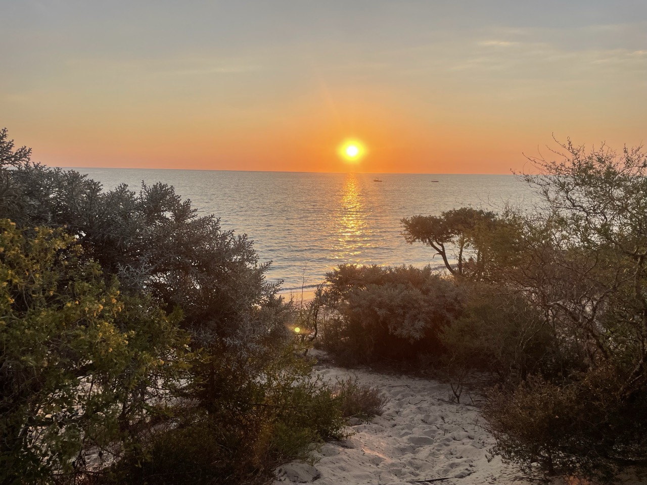 The sun sets on another day at Le Paradisier. Photo © Alison Verhoeven.