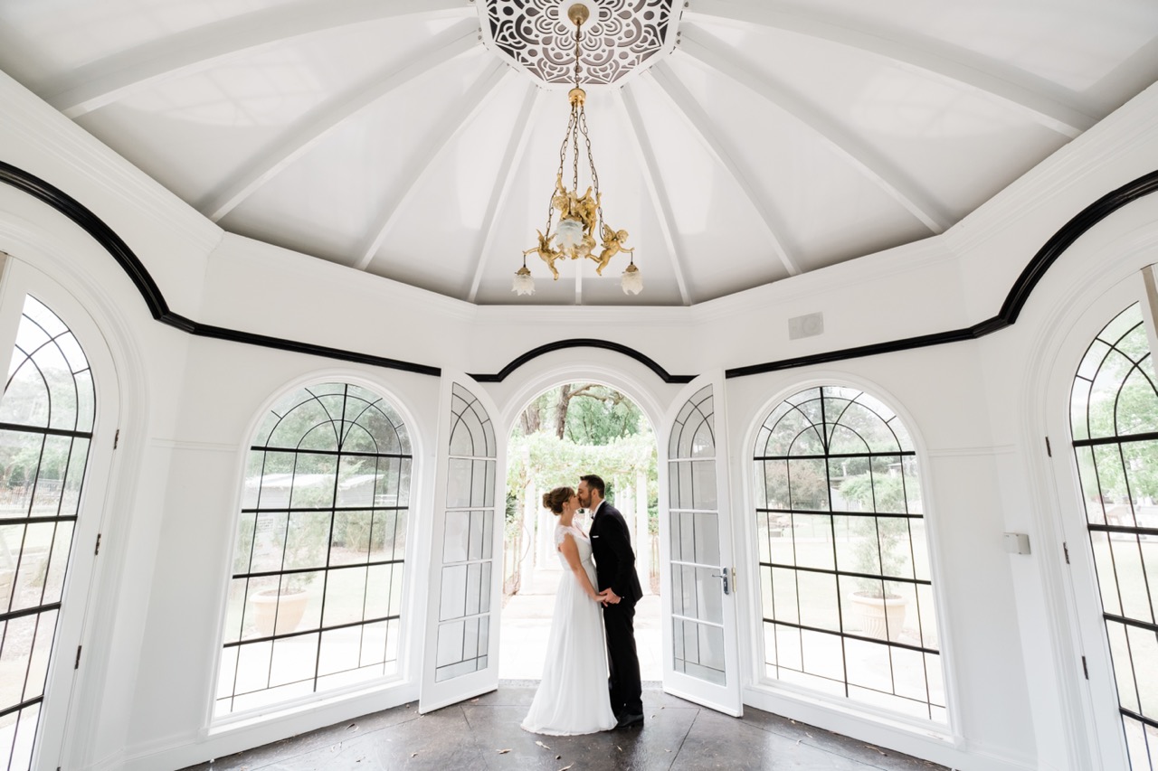Love is in the air at Kalinya Luxury Estate, where the conservatory is perfect for weddings. Photo © Andrew Szopory.