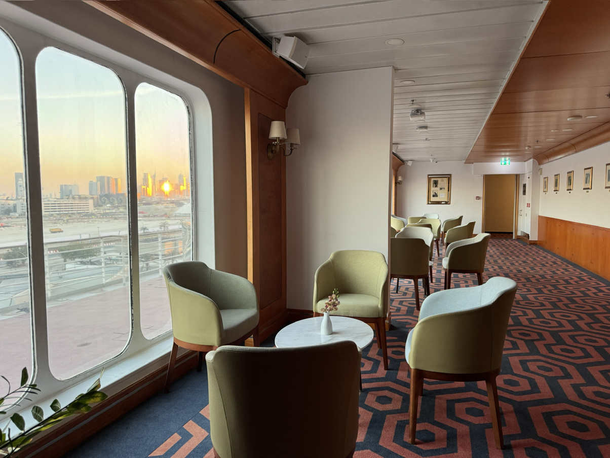 The historic QE2 brings a quiet, old-time elegance to Dubai.