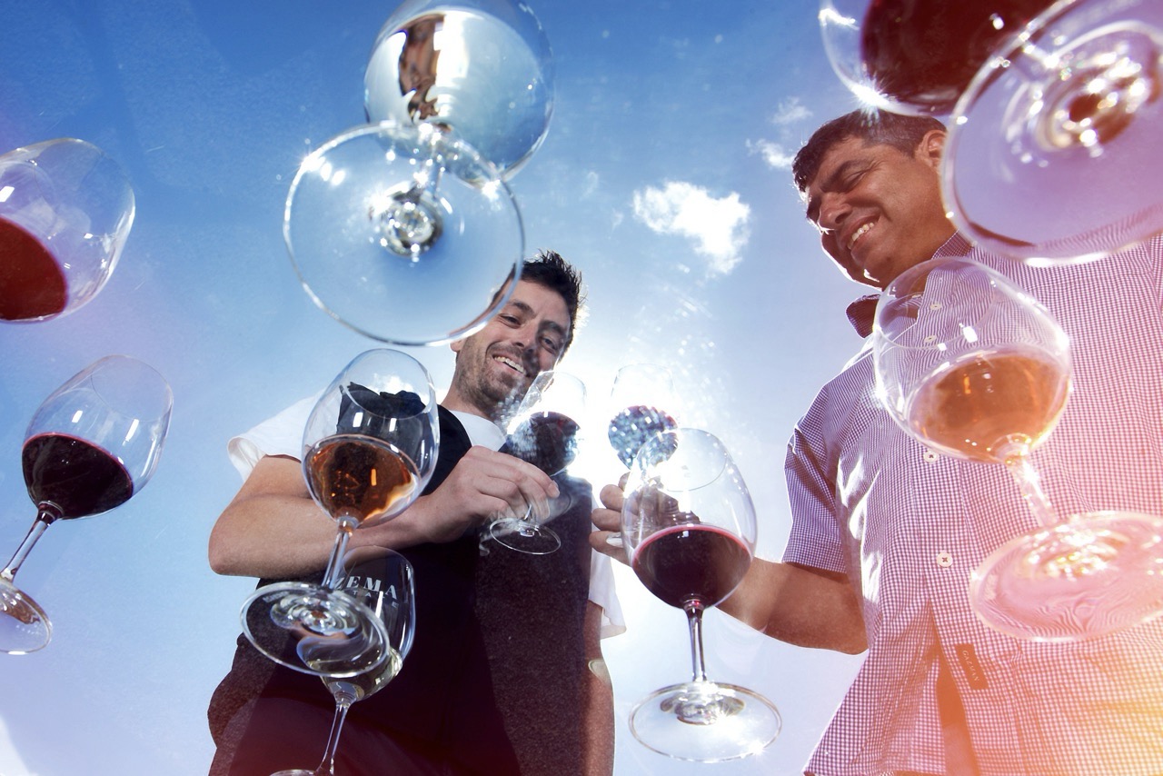 New Zema Estate winemaker Lewis White (left) and Nick Zema.