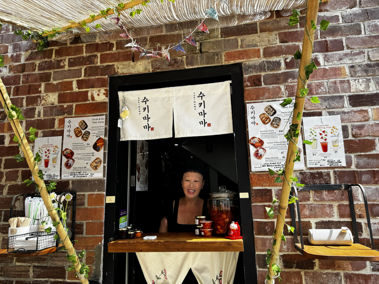Suki Kwon at her hole-in-the-wall eatery, Sukimama.