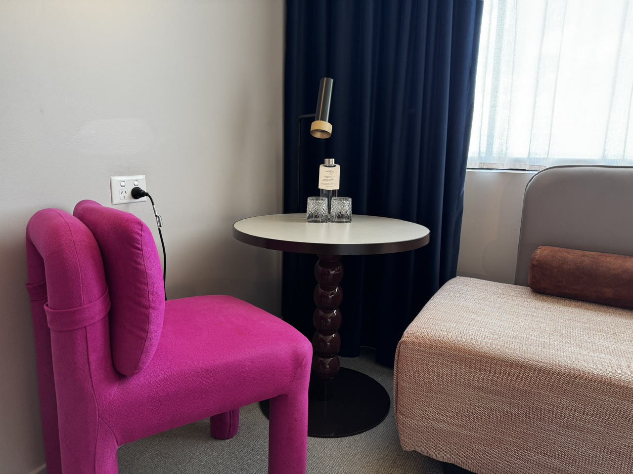 Hotel Indigo Potts Point Pink chair