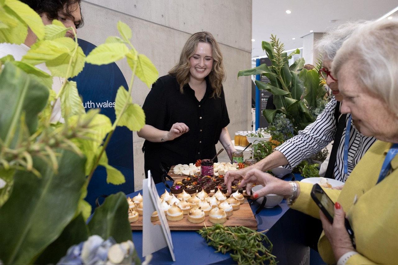 Destination NSW afternoon tea with treats from Indigieearth