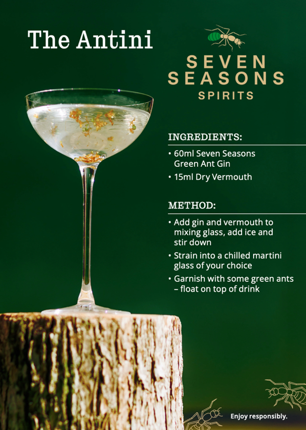 Green Ant Gin The Antini Cocktail